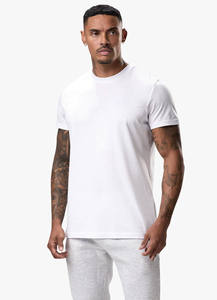 Camiseta Deportiva de Gimnasio de Secado Rápido, 100% Algodón, Ligera, Holgada, con Logotipo Personalizado OEM, para Hombre, Talla Grande, Lisa, al por Mayor, Barata - Product Image 3