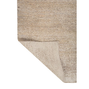Tapis en laine et soie noué à la main Entropy Ivory Esh-13003 (Cs-01) – Tapis abstrait rectangulaire pour salon, couloir ou chambre, motif puzzle - Product Image 5
