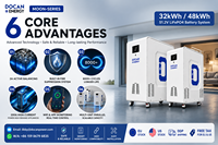 Sistema de Almacenamiento de Energía Solar con Batería LiFePO4 Personalizada de 51.2V 942Ah 48kWh, ESS Doméstico con Función de Calefacción para Climas Fríos en Rusia