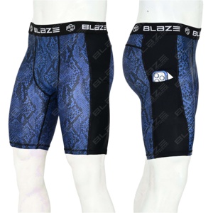 Blaze Fight Wear Custom Men's Mid Waist Board Shorts Transpirable Patrón sólido Compresión Entrenamiento High Street Cintura elástica - Product Image 1