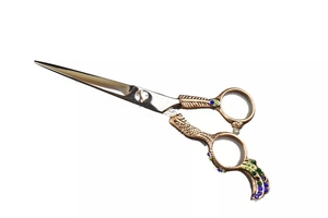 Ciseaux de coiffeur pointus-Ciseaux en acier inoxydable de haute précision pour la coupe de cheveux professionnelle, prise en main confortable, idéal - Product Image 3