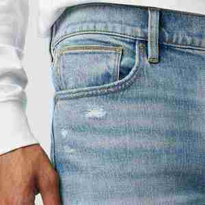 Most Popular <b>Men's</b> Denim Pant Breathable New Design <b>Flared</b> Fit Casual Wear Denim <b>Jeans</b> Pant - Product Image 4
