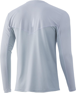 เสื้อตกปลาแขนยาวแบบยูนิเซ็กซ์ UPF 50 พร้อมหน้ากากป้องกันรังสียูวี ผ้าโพลีเอสเตอร์ 100% ป้องกันแบคทีเรีย น้ำหนัก 180 กรัม แบบพิมพ์ลายซับลิเมชั่น สีพื้น รับสั่งทำ - Product Image 2