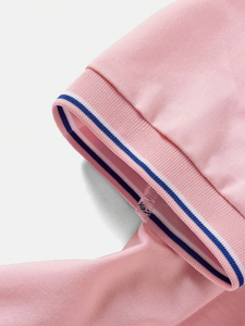 Polo de Cuello Alto Personalizable de Alta Calidad, Polo de Golf Liso para Hombre con Logotipo Personalizado, Camiseta con Solapa - Product Image 4