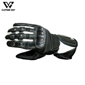 New Full <b>Finger</b> Custom Logo Touch Screen Leather Motorbike Gloves Breathable Waterproof Protective Riding Gloves - Product Image 2