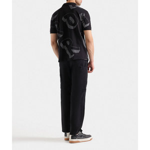 2025 verano hombres media manga para Polo camisetas lona transpirable cuello vuelto camisas diseño de patrón sólido - Product Image 4