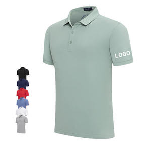 Gran oferta, camiseta en blanco, polos de Golf para hombre, camisetas Unisex de verano con logotipo personalizado, de Golf Polo, camiseta Polo de fibra refrigerada para hombre - Product Image 1