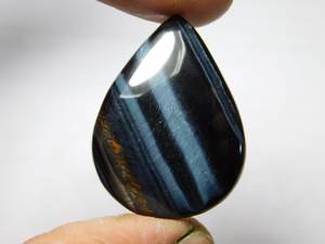 Pierre naturelle haute sur demande Cabochon en œil de tigre noir avec taille et couleur personnalisées pour la fabrication de bijoux en vrac pour E - Product Image 3