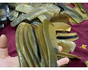 Traditional Vietnam Horn Comb Made from Natural Horn Ideal for <b>Hair</b> <b>Care</b> and <b>Styling</b> Polished Horn Comb Available - Product Image 1