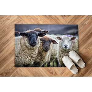 Tapis scandinaves en fausse fourrure de mouton, tapis de ferme, tapis animalier, tapis moelleux à poils longs - Product Image 5