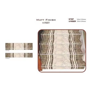 Vistaar Affordable Luxury Matt Glazed Step Riser Tiles 1200x300mm Porcelain <b>Non</b> <b>Slip</b> India - Product Image 6