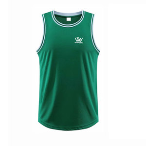 Camiseta de Baloncesto sin Mangas de Secado Rápido y Transpirable, 100% Poliéster, Ropa Deportiva de Primera Calidad - Product Image 1