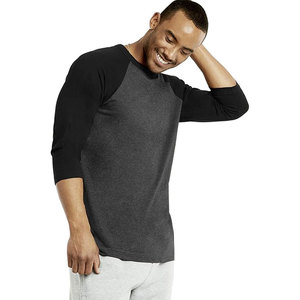 Unisex 3/4 Sleeve <b>Baseball</b> <b>Tee</b> Tri-Blend 50% Polyester, 25% Cotton, 25% Rayon Contrast Raglan Sleeves <b>Baseball</b> Raglan T-Shirt - Product Image 3