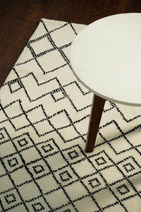 Modern Handmade Geometric Wool Rug Subtle Striking Handwoven Woollen <b>Runner</b> Plush Pile <b>Washable</b> for Home Use Available Wholesale - Product Image 5