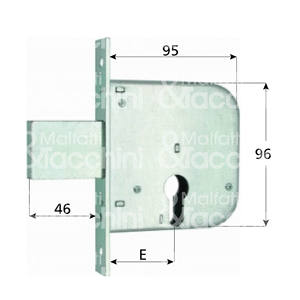 ล็อคด้วย deadbolt 2รอบรูปทรงกระบอกรวม - Product Image 1