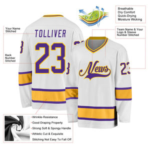 Maillot de hockey sur glace Oem Trending pour homme 100% Polyester Vêtements de hockey sur glace Uniforme d'équipe pour homme - Product Image 4