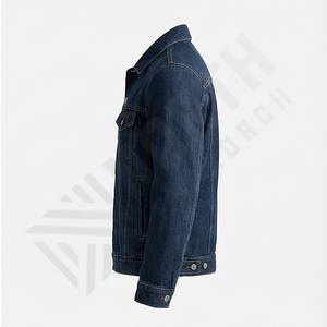 Veste en jean pour hommes de style européen et américain, décontractée, couleur unie, cardigan à boutons, veste de travail, tendance, streetwear, vêtement d'extérieur - Product Image 3