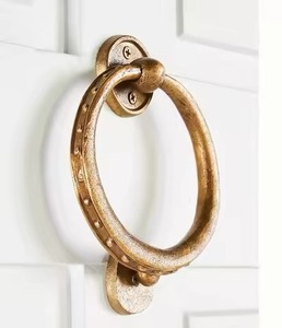 Heurtoir de porte en métal doré de luxe d'inspiration royale décor d'entrée de maison élégant matériel décoratif de Style Vintage - Product Image 4