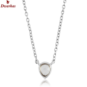 Collar con colgante de piedras preciosas de cristal de plata esterlina S925, joyería de moda para mujer - Product Image 2
