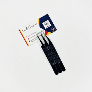 Somofy Enterprises New Arrival Stainless Steel High Quality Professional Precision Durable 10mm Length Smooth Eyelash Tweezers - Product Image 3