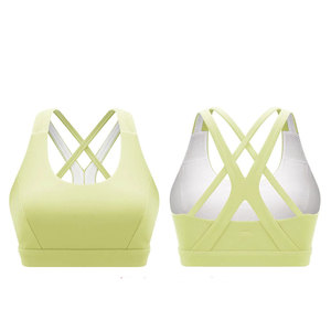 Sujetador Deportivo para Mujer, Diseño Frontal Simple, Suave, Transpirable, Ecológico, Material de Secado Rápido, Perfecto para Yoga, Gimnasio, Correr, Talla Mediana - Product Image 1