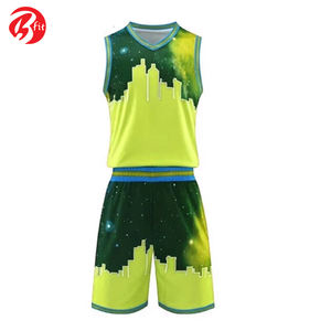 Tenues de sport de basketball imprimées, respirantes et antibactériennes, grandes tailles, pour adultes, vente en gros - Product Image 2