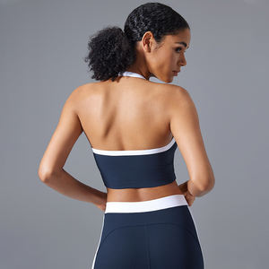 <span class=keywords><strong>Seyx</strong></span> Running Fitness Femmes Halter Sport Soutien-Gorge Antichoc Rembourré Entraînement Yoga Crop Tops Réservoirs avec Coussinets Intégrés - Product Image 2