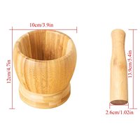 Écraseur automatique de l'ail et du poivre en bois avec lames en acier inoxydable, mini hachoir domestique