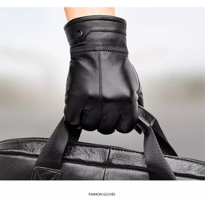 Gants de conduite en cuir véritable personnalisés avec logo OEM, protection UV, imperméables, légers, respirants pour l'hiver, multicolores - Product Image 2