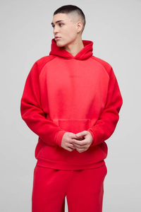 Sweat-shirts à capuche pour hommes de qualité supérieure, 100% coton, à épaules tombantes, surdimensionnés, impression personnalisée en relief - Product Image 6