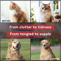 Brosse à poils pour chiens à poils longs et chats, simple, pour démêler les poils, démêler les nœuds, les poils emmêlés, les nœuds de fourrure, sans nœuds