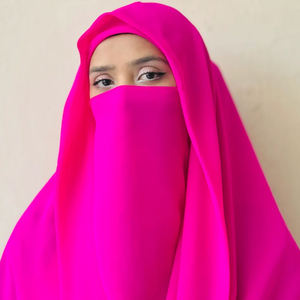 Venta al por mayor de calidad superior musulmán Hijab-Ligero de color sólido de poliéster transpirable de secado rápido para las mujeres - Product Image 2