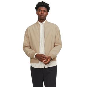 Chaqueta Bomber de Manga Larga para Hombre, Personalizada, Económica, Informal, de Invierno, Color Sólido, Ecológica, Resistente al Viento, con Logotipo Frontal - Product Image 1