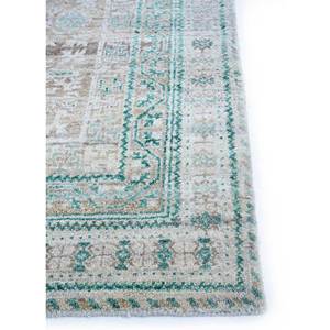 Alfombra de Lana Anudada a Mano Viscaya Beige y Marrón, Modelo Enm-8010 con Patrón de Medallón, Alfombra Afgana para Uso Doméstico, 9x12, Decoración para Sala de Estar - Product Image 4