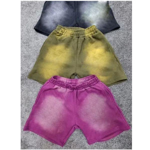 Short personnalisé pour hommes Lavage à l'acide en éponge française 100% coton Taille élastique Short vintage surdimensionné avec impression bouffante pour hommes de haute qualité - Product Image 5