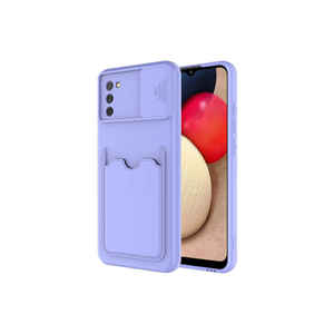 Étui Porte-Cartes en Silicone Lilas Premium pour Samsung Galaxy A02S, Coque de Téléphone Antichoc avec Cordon, Étuis de Téléphone Portable pour S23 - Product Image 1
