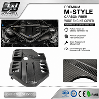 Couvercle de moteur large en carbone sec pour BMW G80 G82 G87 M3 M4 2022+ S9
