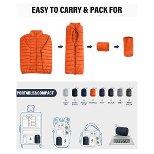 Chaqueta Acolchada con Capucha Brillante Personalizada para Hombre, Informal, de Invierno, para Exteriores, Talla Grande, Ropa Urbana, Chaquetas de Invierno para Hombre - Product Image 6