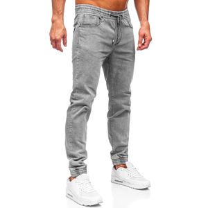 Pantalones deportivos de pana para hombre, pantalones casuales para correr con decoración bordada, pantalones Cargo - Product Image 2