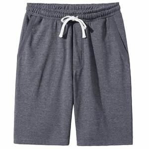 Pantalones Cortos Deportivos de Algodón Personalizados al por Mayor para Hombre, Estilo Urbano, Diseño Sólido con Cintura Elástica y Bolsillos - Product Image 1