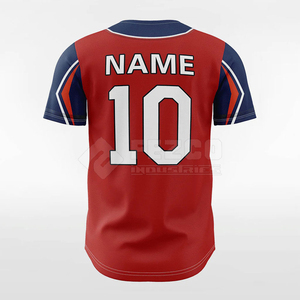Uniforme de Béisbol Personalizado Premium, Transpirable, Tallas Grandes, Ligero, de Secado Rápido, MOQ Bajo, 100% Poliéster - Product Image 3
