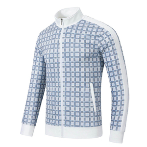 Nouveaux survêtements d'hiver pour hommes de haute qualité, respirants, imprimés, pour le jogging, l'entraînement, fermeture éclair, manches longues, 100% coton - Product Image 2