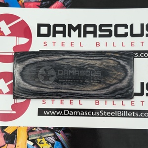 Écailles de manche de couteau en bois de charbon de bois foncé, gris fumé, noir, paire de 2, résine laminée pour la fabrication de couteaux personnalisés - Product Image 6