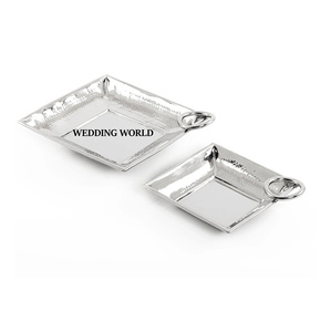 Plateau à chocolat en acier inoxydable Plateau à chocolat fait main plaqué argent Vente chaude Nouveau plateau à chocolat fantaisie - Product Image 4