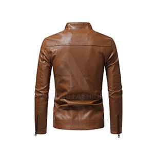 Veste d'hiver en cuir véritable pour homme, nouvelle mode, vente chaude, logo frontal, coupe-vent, décontractée - Product Image 2