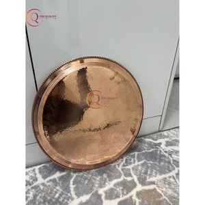 ถาดทองแดงพร้อมโลหะเคลือบเงาสำหรับโรงแรมและบ้านถาดเสิร์ฟอเนกประสงค์จากอินเดีย - Product Image 5