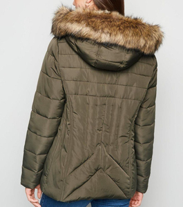 Long Goose Parka Coat for Women Outdoor Winter <b>Quilted</b> Jacket Stand Zipper Breathable <b>Thick</b> Hooded Outwear OEM Available - Product Image 3