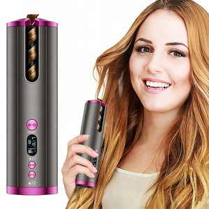 Fer à boucler automatique sans fil portable Binwang, fer à friser en céramique PTC, ondulateur sans fil, rechargeable par USB, écran LCD, 30W LED - Product Image 1