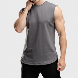 Camisetas sin Mangas Personalizadas para Hombre, 100% Algodón, Transpirables, Tallas Grandes, Casuales - Product Image 1