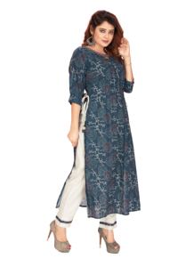 Export Quality Unique Indian Kurti Pant Set for <b>Women</b> Ethnic Clothing <b>Kurta</b> Set for Casual Wear at Best Prices - Product Image 4